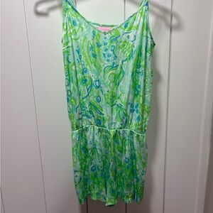 Lilly Pulitzer DEANNA TANK TOP ROMPER Size Small Belt Missing